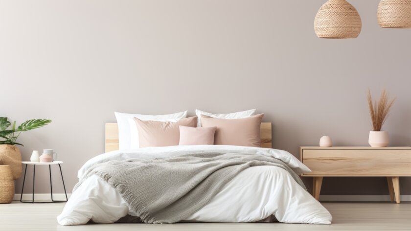 Habitación con color de pared